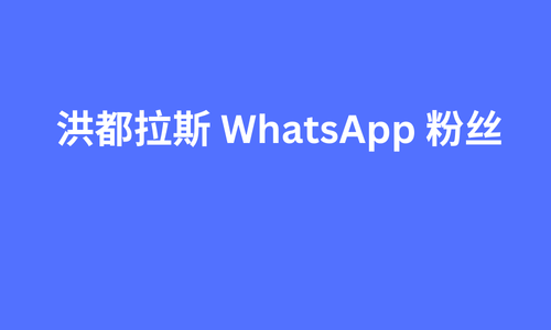 洪都拉斯 whatsapp 粉丝