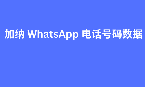 加纳 whatsapp 电话号码数据