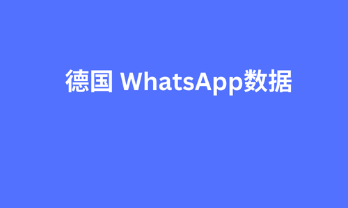 德国 whatsapp数据