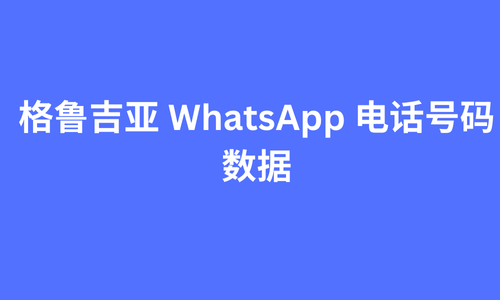 格鲁吉亚 whatsapp 电话号码数据