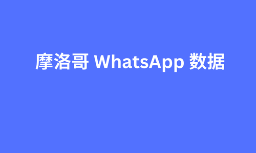 摩洛哥 whatsapp 数据