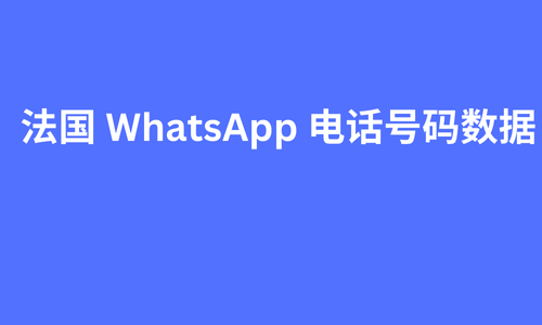 法国 whatsapp 电话号码数据