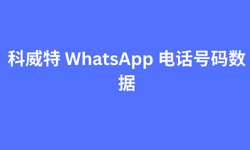 科威特 whatsapp 电话号码数据