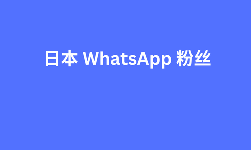 日本 whatsapp 粉丝