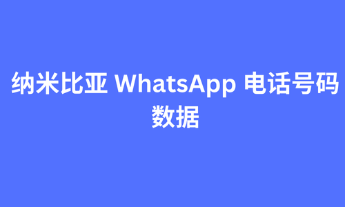 纳米比亚 whatsapp 电话号码数据