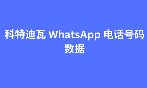 科特迪瓦 whatsapp 电话号码数据