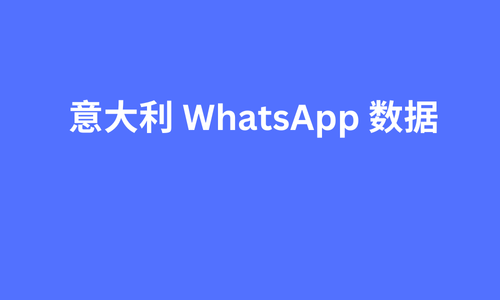 意大利 whatsapp 数据