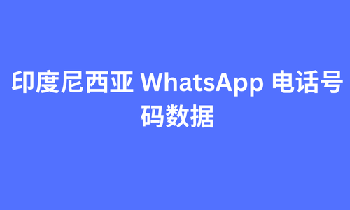 印度尼西亚 whatsapp 电话号码数据