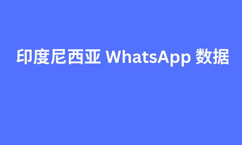 印度尼西亚 whatsapp 数据